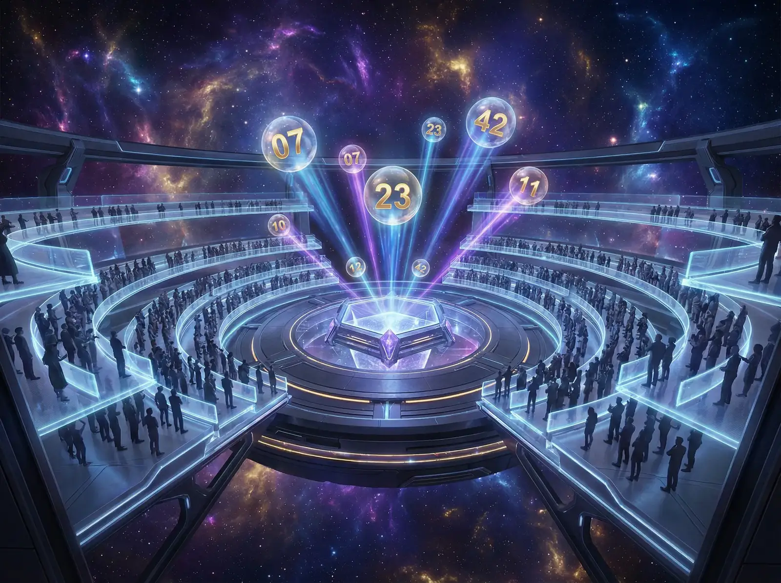 双色球彩票游戏宇宙开奖大厅量子抽奖仪式