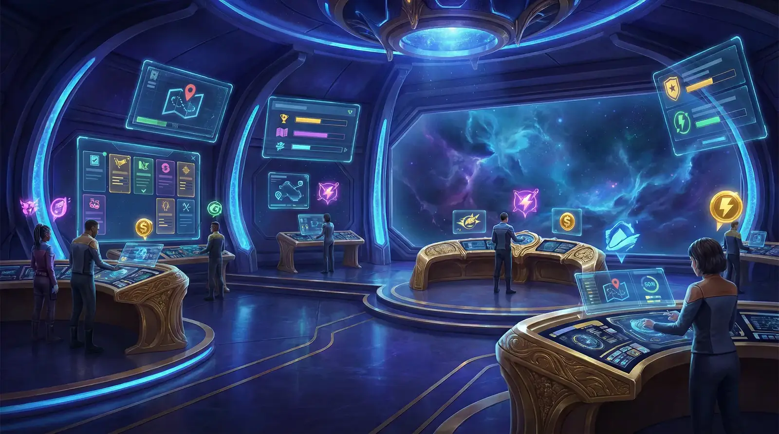 双色球星际任务中心全息任务面板